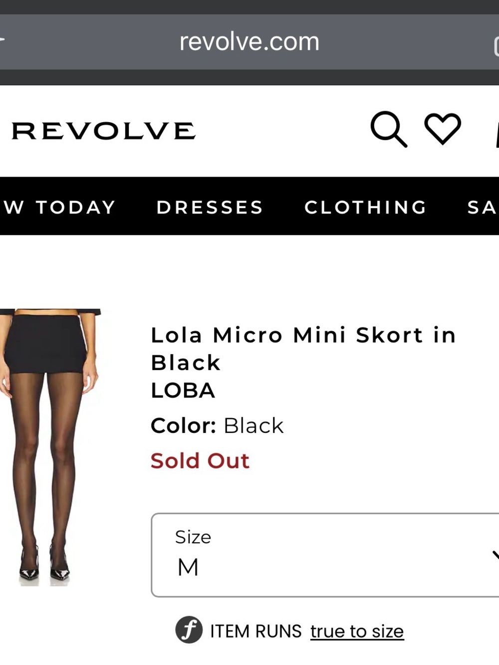LOBA Lola Micro Mini Skort in Black